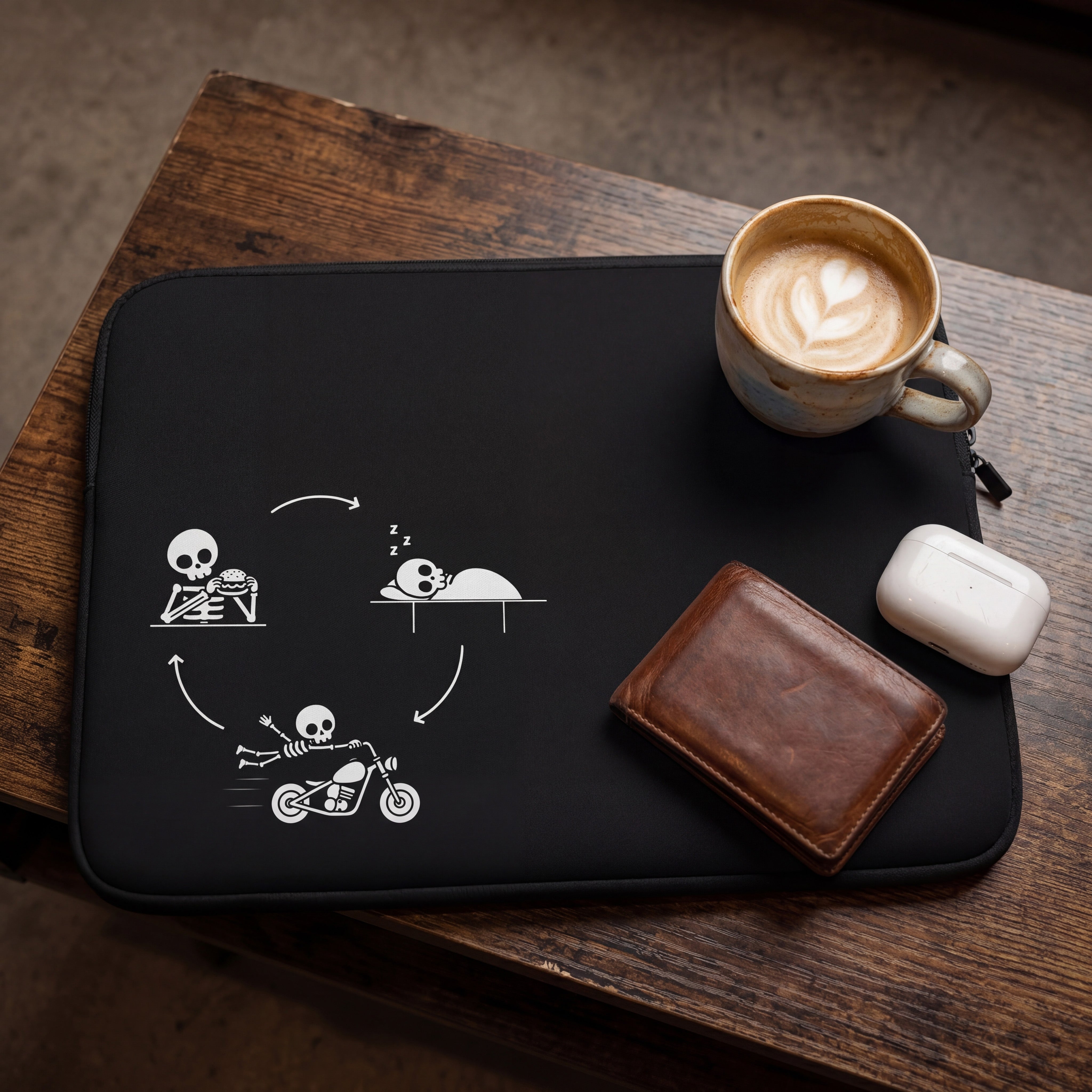 Ride Repeat Laptop Sleeve